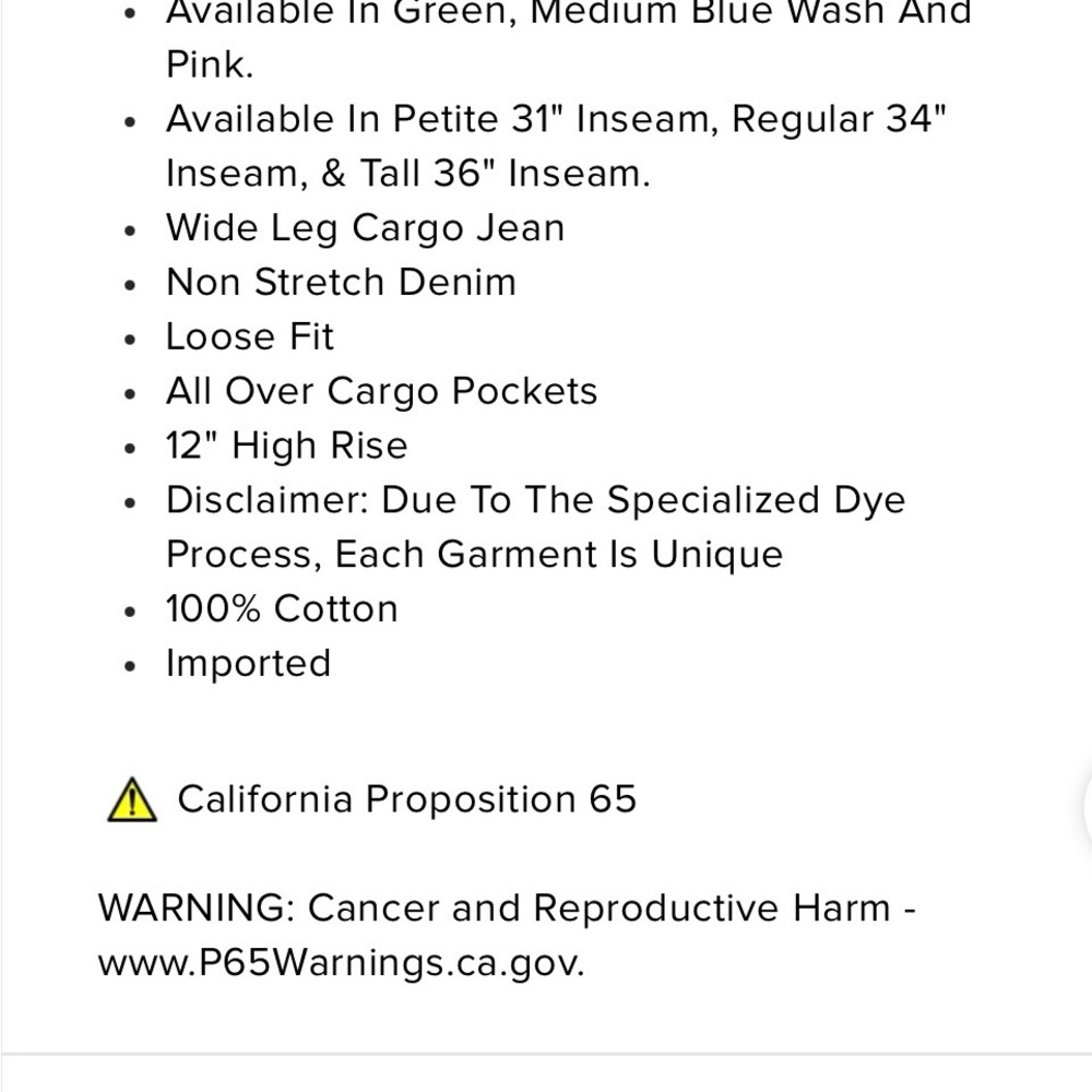 Lily High Rise Cargo Jeans - Picture 2 of 6